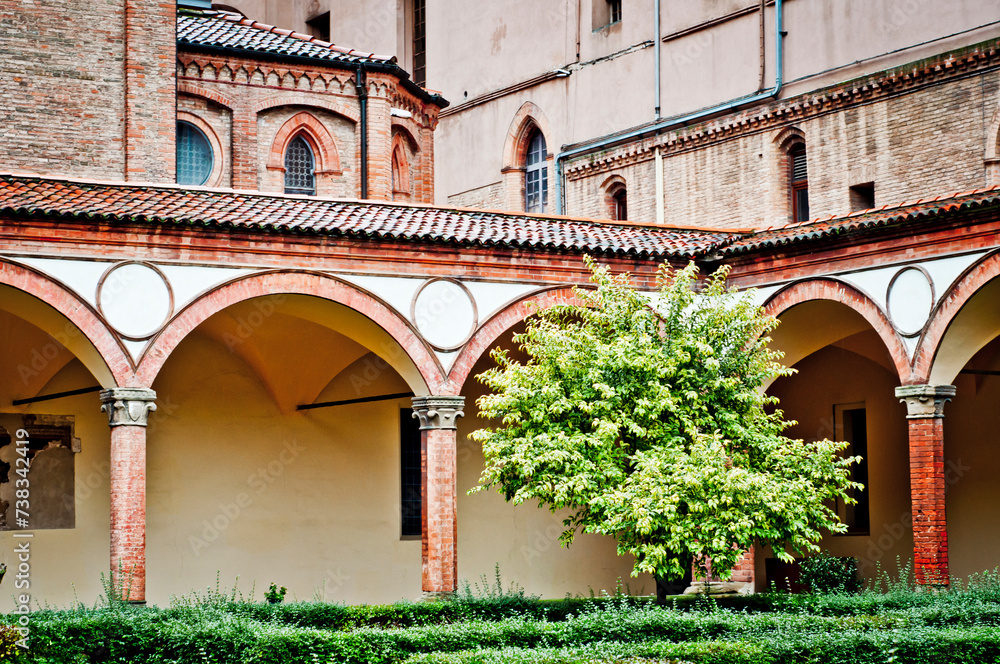 Franciscan Church Courtyard in Italy
