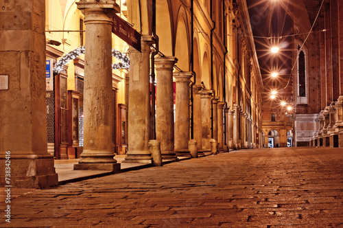 old city street at night