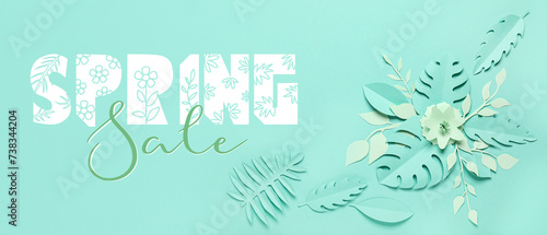 Banner with text SPRING SAL...