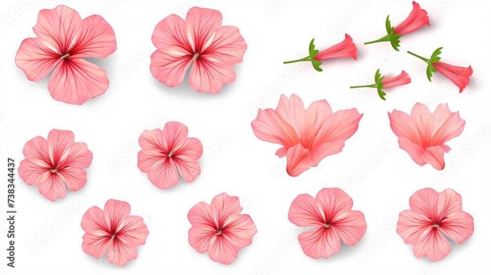 Obraz premium flowers isolated on white