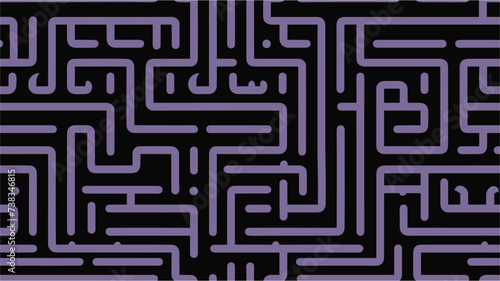 Maze lines pattern. Vector seamless pattern. Seamless diagonal line pattern. Seamlessly repeatable abstract pattern. Abstract geometric labyrinth seamless pattern. Maze. Tribal Element.