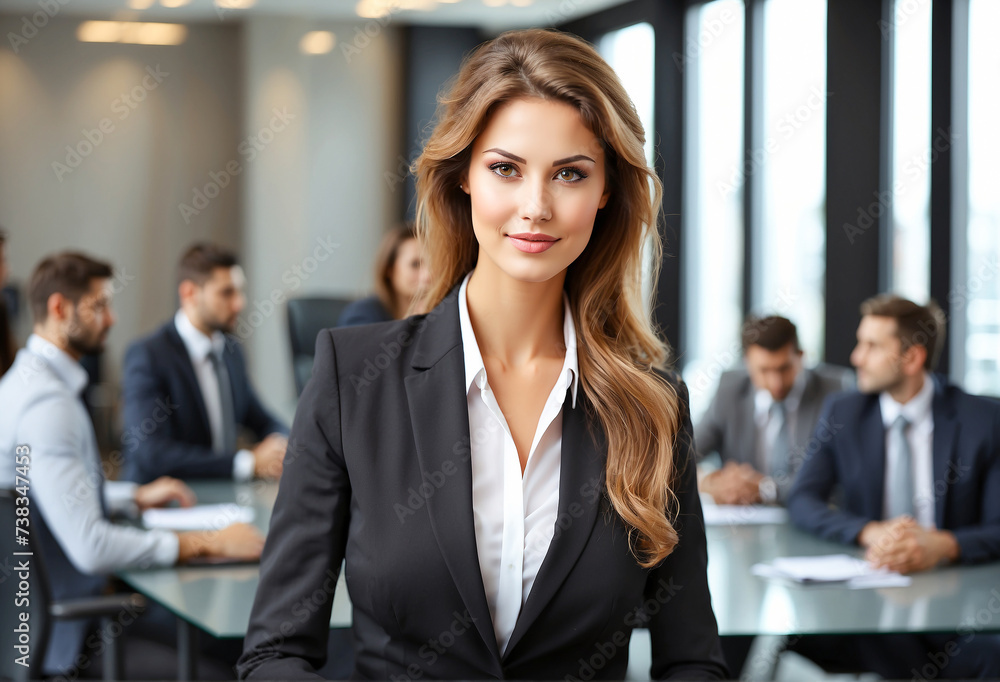 portrait of a smiling professional businesswoman in her office portrait of a smiling professional businesswoman in her office
