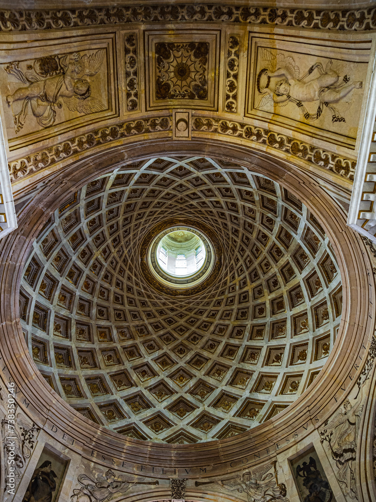 The ceiling of Diana's chapel in Loire Valley