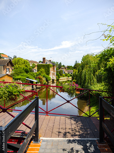 Over the city canal of Broglie in Normandy © Ludovic