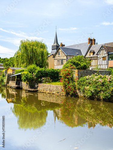 The old town of Broglie in Normandy photo