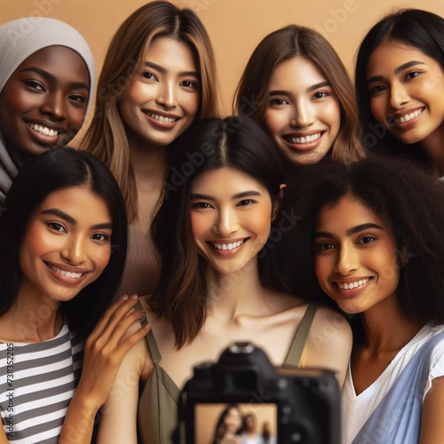 Photo of multiethnic womans suitable for Woman's Day