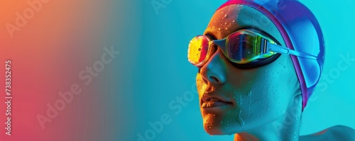 Women swimming advertising ...