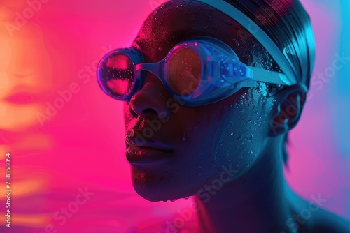 Women swimming advertising ...