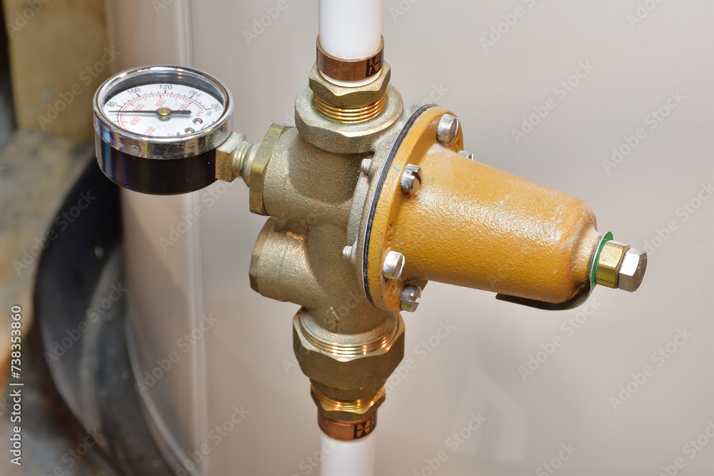 Fotografia House main water feed pipe