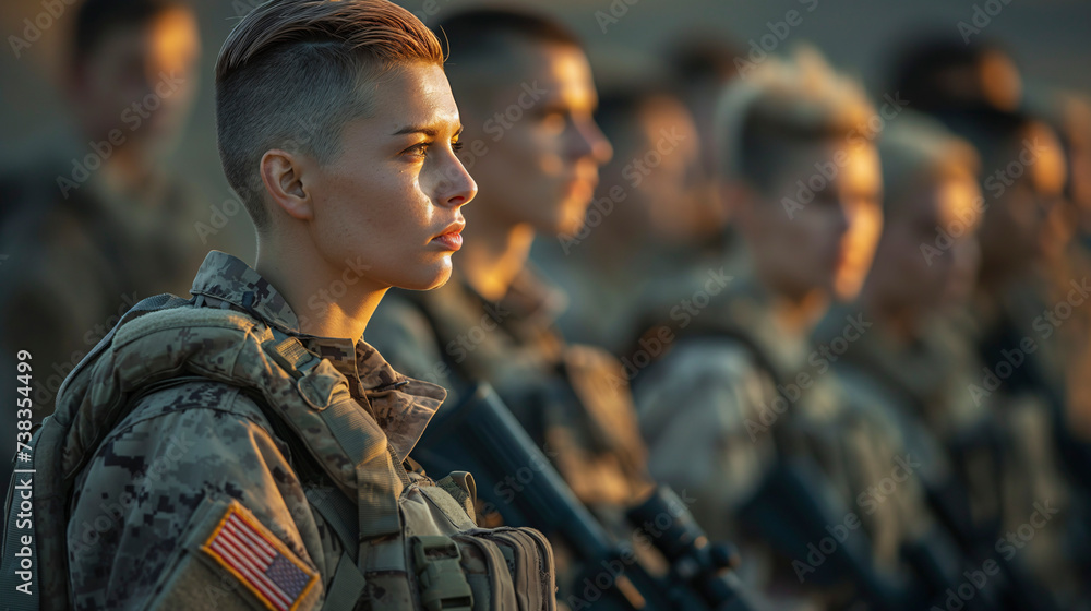 Mujer soldado de las fuerzas especiales del ejercito 