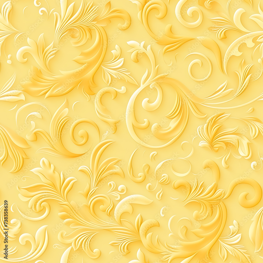 seamless floral monochromatic yellow textured pattern seamless floral monochromatic yellow textured pattern