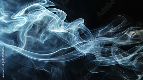 The smoke rings, swirling and undulating through the air