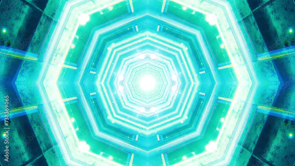 Mandala 3D Kaleidoscope seamless loop Psychedelic Trippy Futuristic Traditional Tunnel Pattern for Consciousness Meditation Background Video Relaxing Ethnic Colorful pattern Chakra Kundalini Yoga