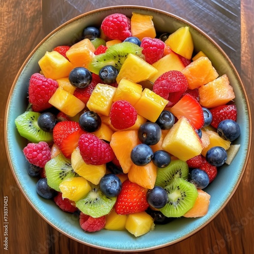 professional advertisement photo of assorted fruits in a bowl