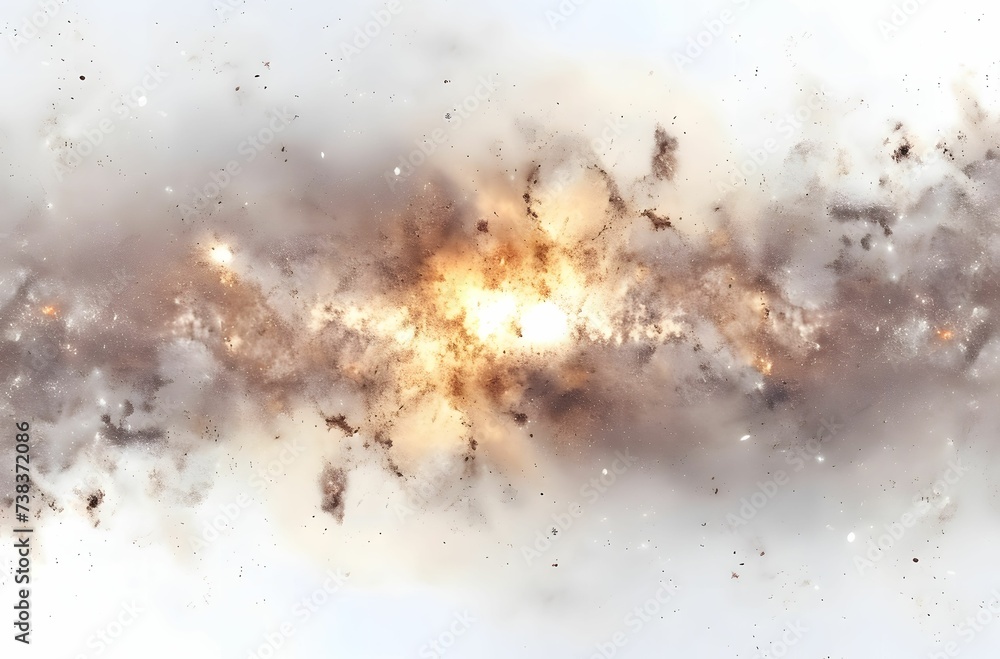 White Background with Milky Way and Abundant Stars White Background with Milky Way and Abundant Stars