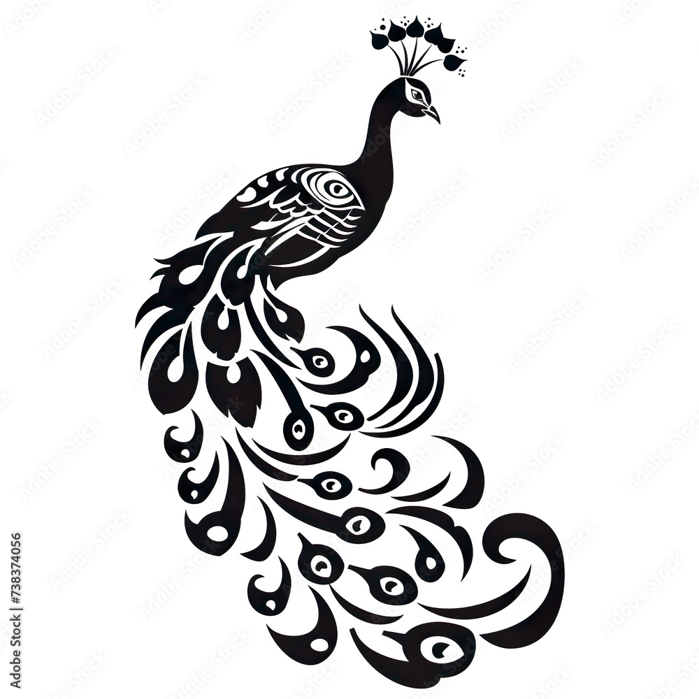 Obraz premium peacock illustration