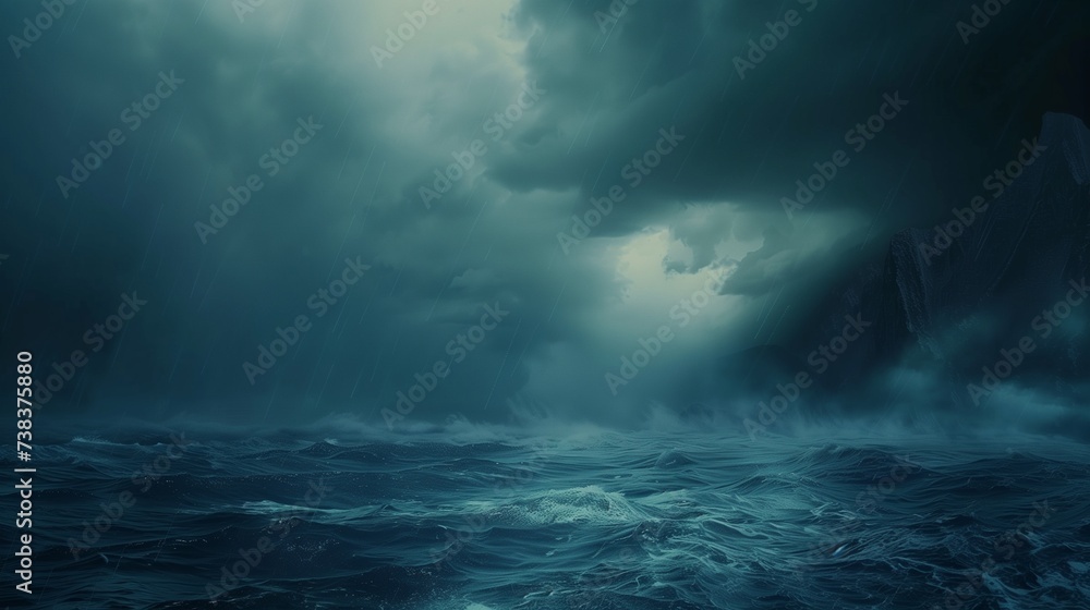 Natural backgrounds, dark stormy sky