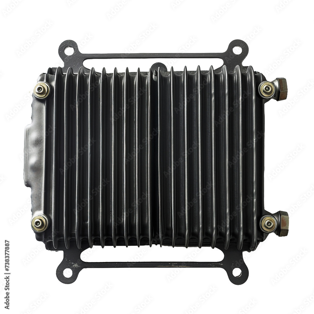 Fototapeta premium Car radiator, transparent background, isolated image, generative AI