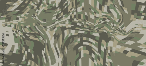 seamless camouflage pattern for army uniform