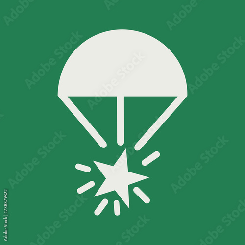 SAFETY CONDITION SIGN PICTOGRAM, ROCKET PARACHUTE FLARE ISO 7010 – E049, PNG