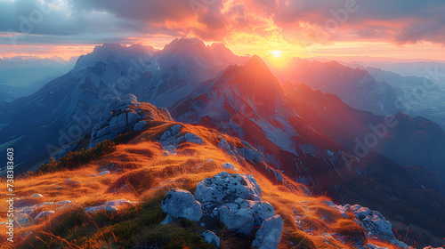 Dawn of Wonder Breathtaking Mountain Landscapes © Nine