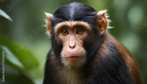 Cute Monkey Portrait in Jungle   © Nikita