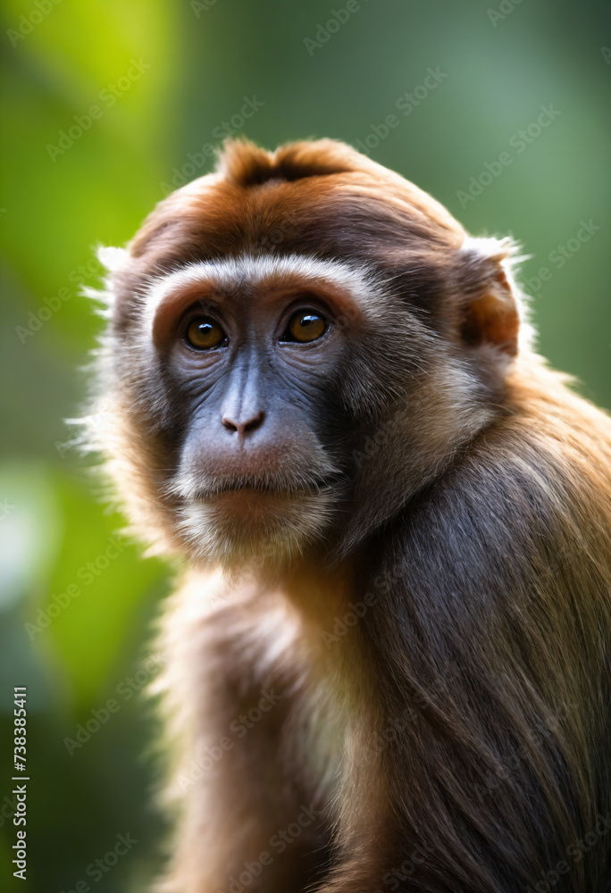Cute Monkey Portrait in Jungle
Cute Monkey Portrait in Jungle