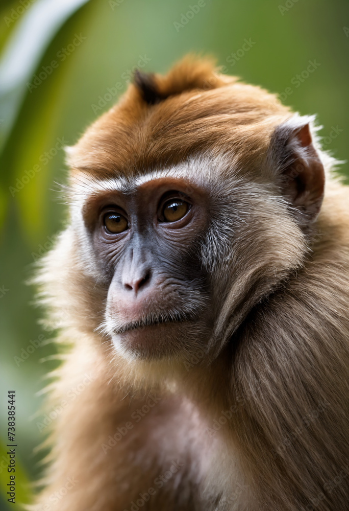 Cute Monkey Portrait in Jungle
Cute Monkey Portrait in Jungle