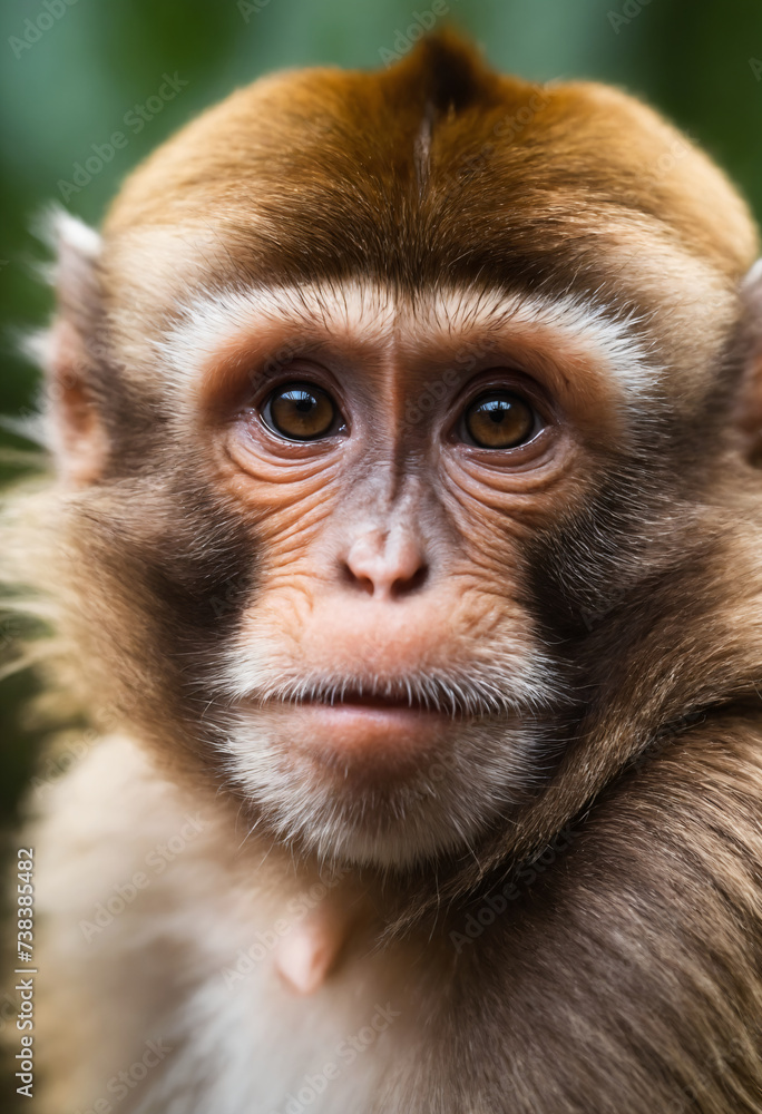 Cute Monkey Portrait in Jungle
Cute Monkey Portrait in Jungle