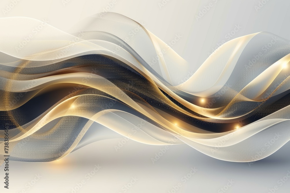 Fototapeta premium Abstract Colorful waves and Lines background for design and presentation