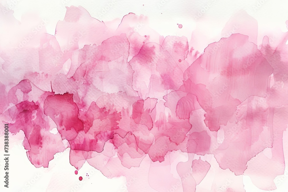 Delicate pink watercolor texture offering a soft and artistic touch for designs and creative projects Blending subtlety with visual appeal.