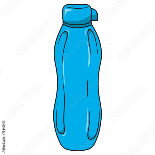 vector cartoon tumbler bottle that is widely used by Indonesians