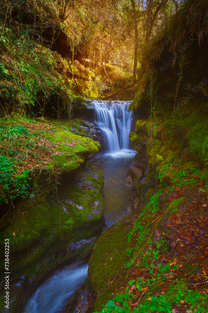 Flowing water