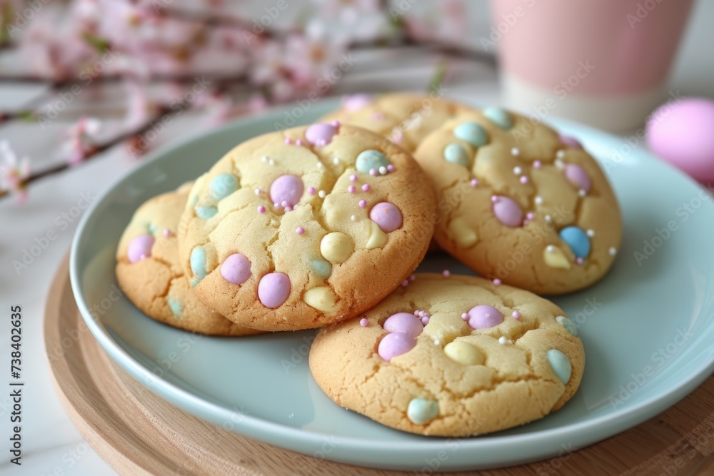Baking easter cookies. Baking easter cookies.