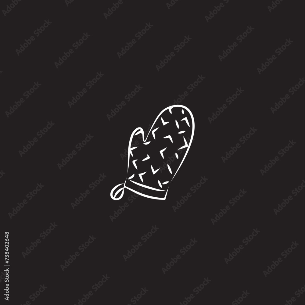 Baking Glove flat vector design Baking Glove flat vector design