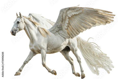 A pegasus horse isolated on transparent background