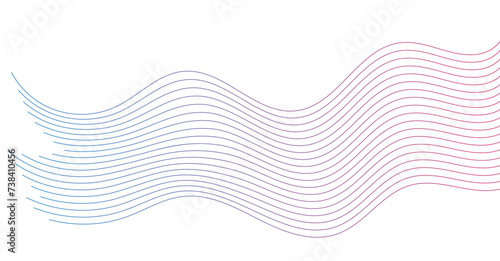 Abstract wavy lines element background. Suitable for AI, tech, network, science, digital technology theme