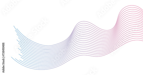 Abstract wavy lines element background. Suitable for AI, tech, network, science, digital technology theme