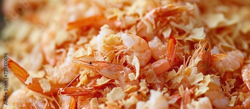 Dried shrimp shell serves as a raw material for chitin-chitosan, feed, and organic fertilizer.