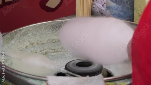Cotton candy, also known as candy floss (candyfloss) and fairy floss photo