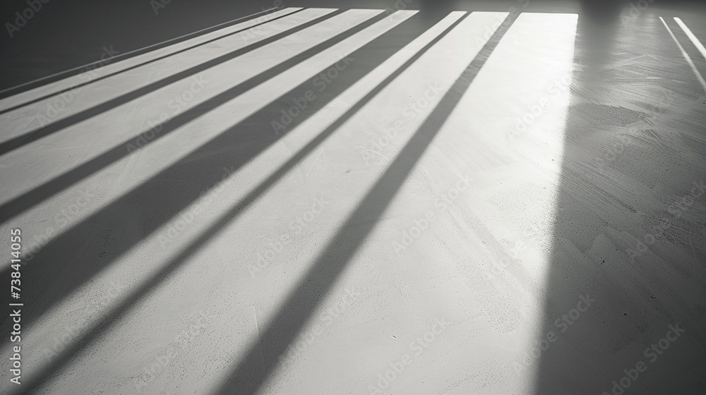 Obraz premium linhas sombras fortes em um fundo branco