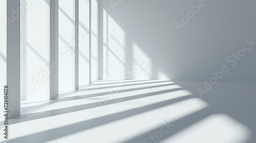 sombras fortes em um fundo branco