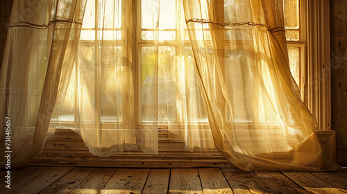 Nostalgia quente painel de janela luz e sombra fotografia de arte retrô photo