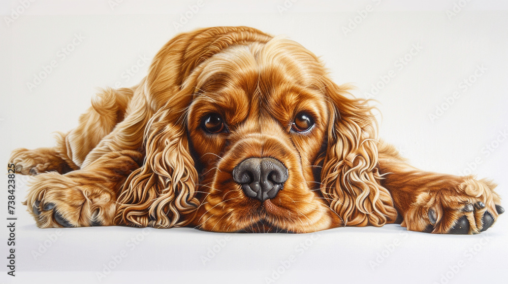 アメリカン・コッカー・スパニエルのイメージ - image of American Cocker Spaniel - No1-4 Generative AI アメリカン・コッカー・スパニエルのイメージ - image of American Cocker Spaniel - No1-4 Generative AI