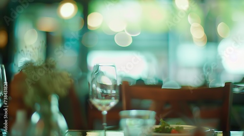 Abstract blurred restaurant vintage style picture : Generative AI