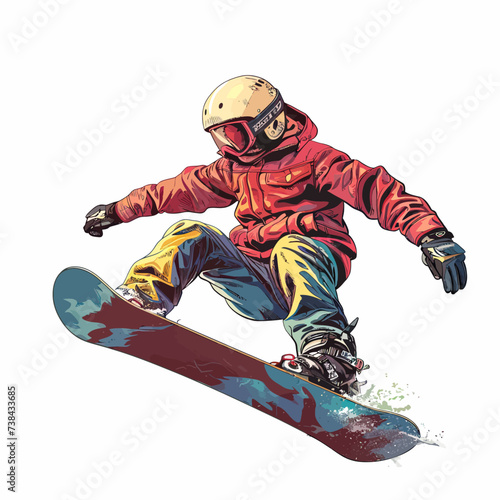 snowboarder jumping in the air