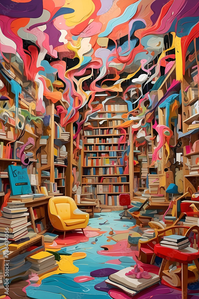 pile of colorful books