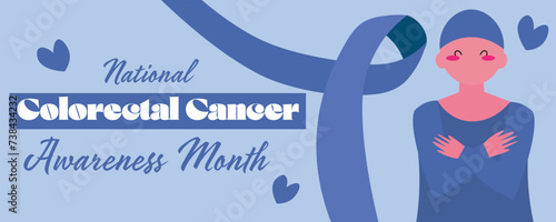 Awareness banner for National Colorectal Cancer Awareness Month