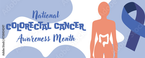 Awareness banner for National Colorectal Cancer Awareness Month