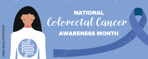 Awareness banner for National Colorectal Cancer Awareness Month